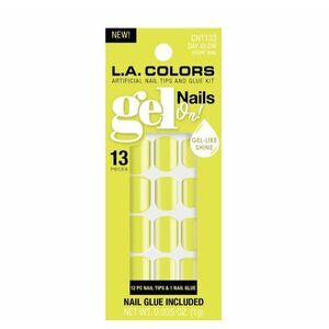 L.A. COLORS Gel On Nails, Day Glow, 0.035 fl oz - Lot Of 1